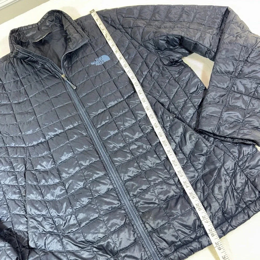 The North Face ThermoBall Eco Jacket Insulated Quilted Mens Large Blue Outdoor